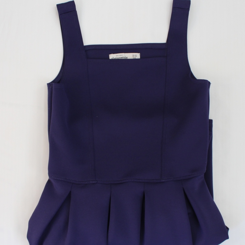 EUC Abercrombie Kids Navy Skater Dress